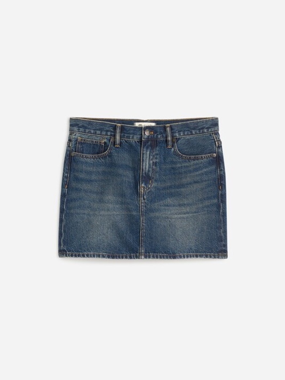 Madewell Denim Mini Skirt in Karney Wash